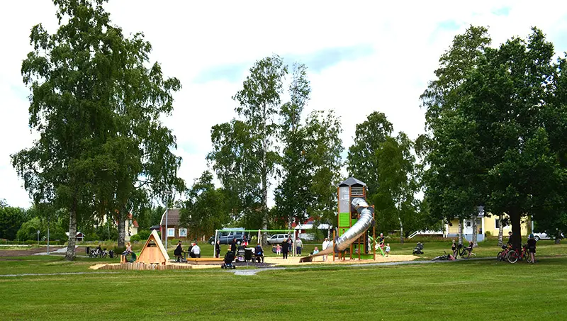 Foto: Lekparken vid korsningen Hammarvägen-Kyllervägen